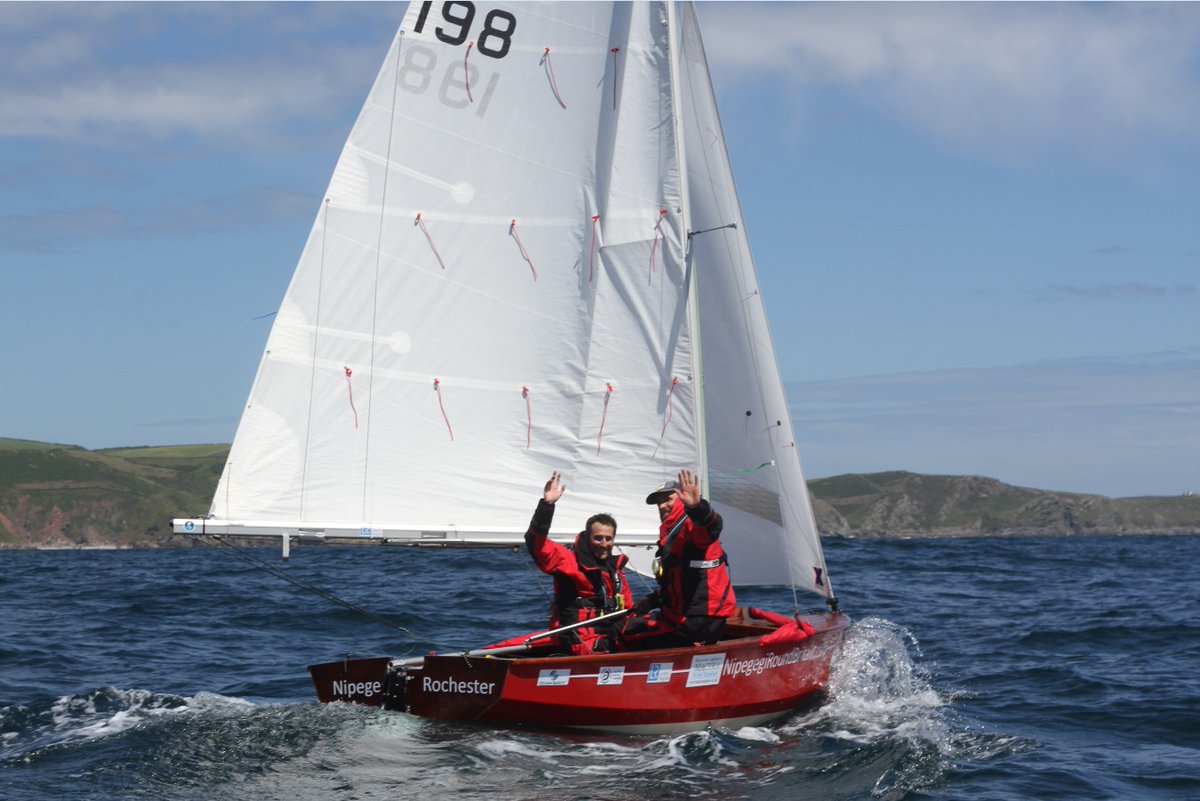 The Wayfarer Hodshon and Mitchell have voyaged in, Nipegegi – pronounced nippy gee-gee – is a very small 60 year old vessel, built of mahogany. It was bought at the 1959 London Boat Show by Hodshon’s grandfather.