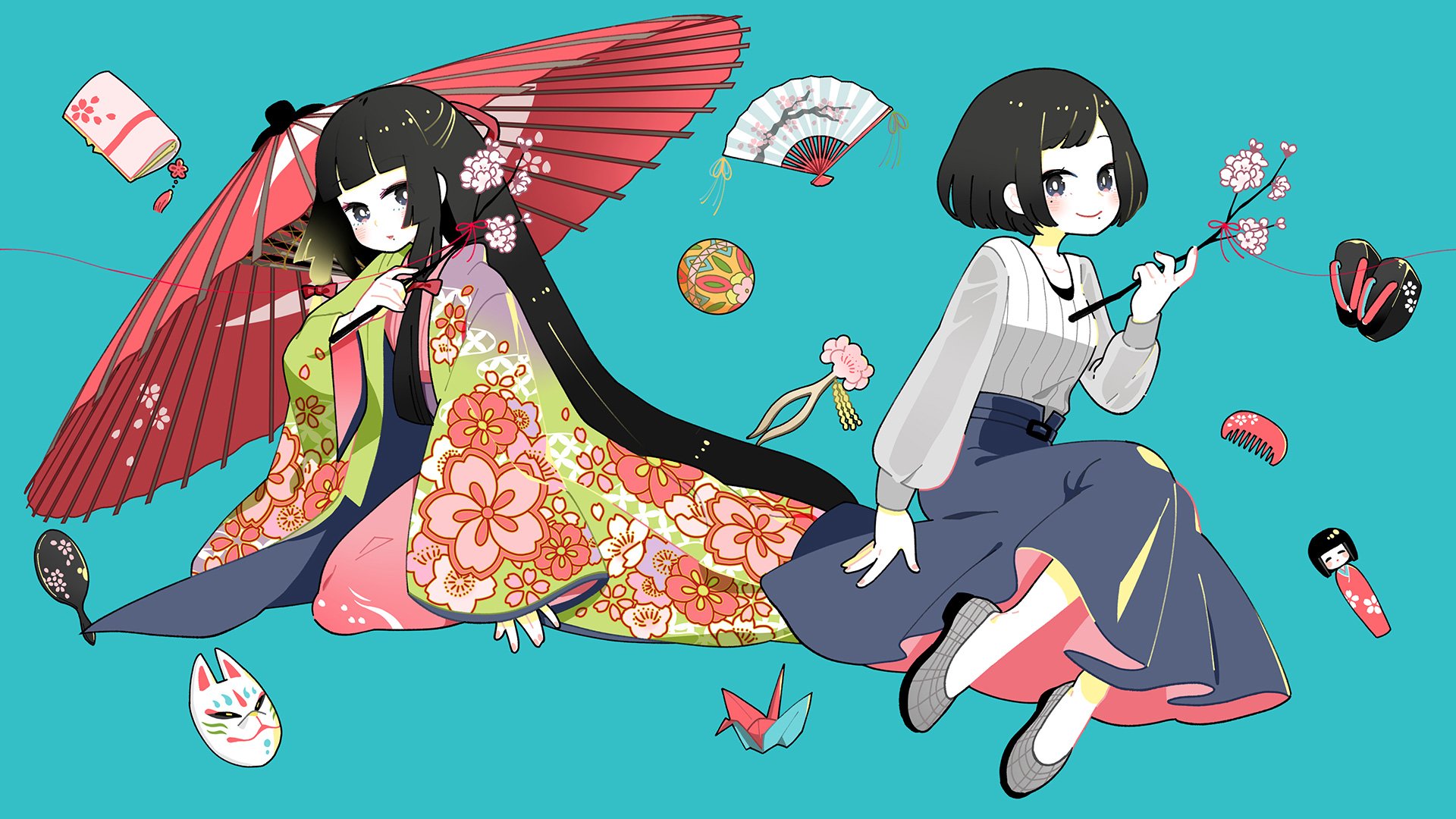一束 イラスト Live2d かわいい女の子が得意です 特に和風 装画やアートワーク キャラクターデザインのお仕事がしたいです Sdキャラも描けます 私はこんな仕事がしたい T Co Njydp5uyqj Twitter