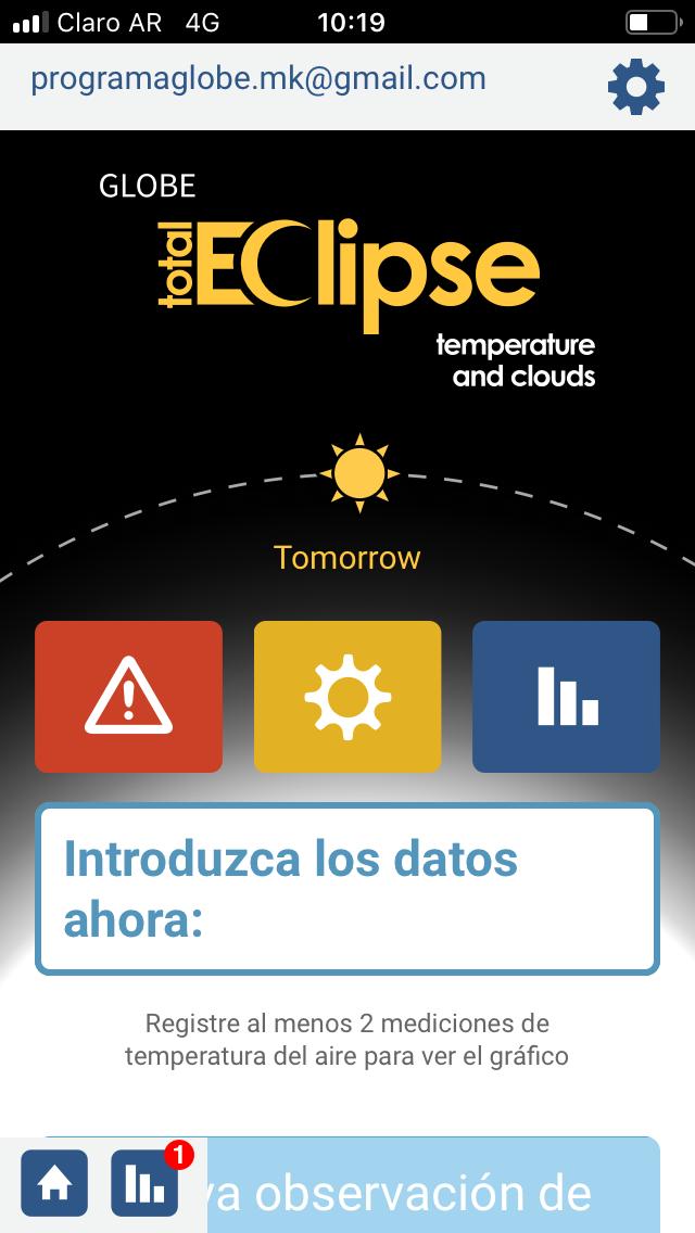 globeargentina's tweet image. Podes bajarte la app GLOBE Observer y enviar las mediciones #eclipse2019
#globeprogram
