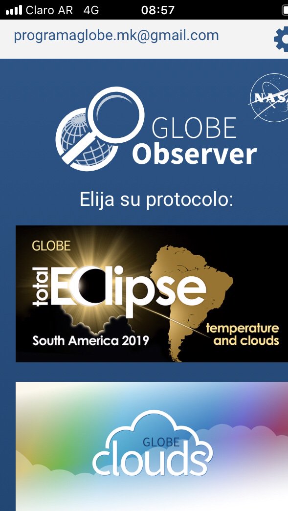 globeargentina's tweet image. Podes bajarte la app GLOBE Observer y enviar las mediciones #eclipse2019
#globeprogram