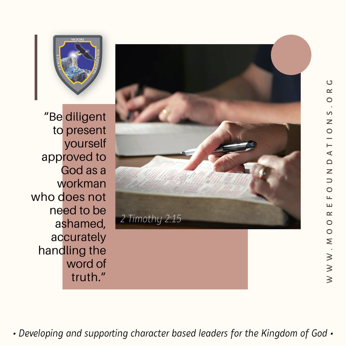 MFFoundatio's tweet photo. #2Timothy2:15 #KingdomOfGod #moorefamilyfoundation https://t.co/a4CXospj8y