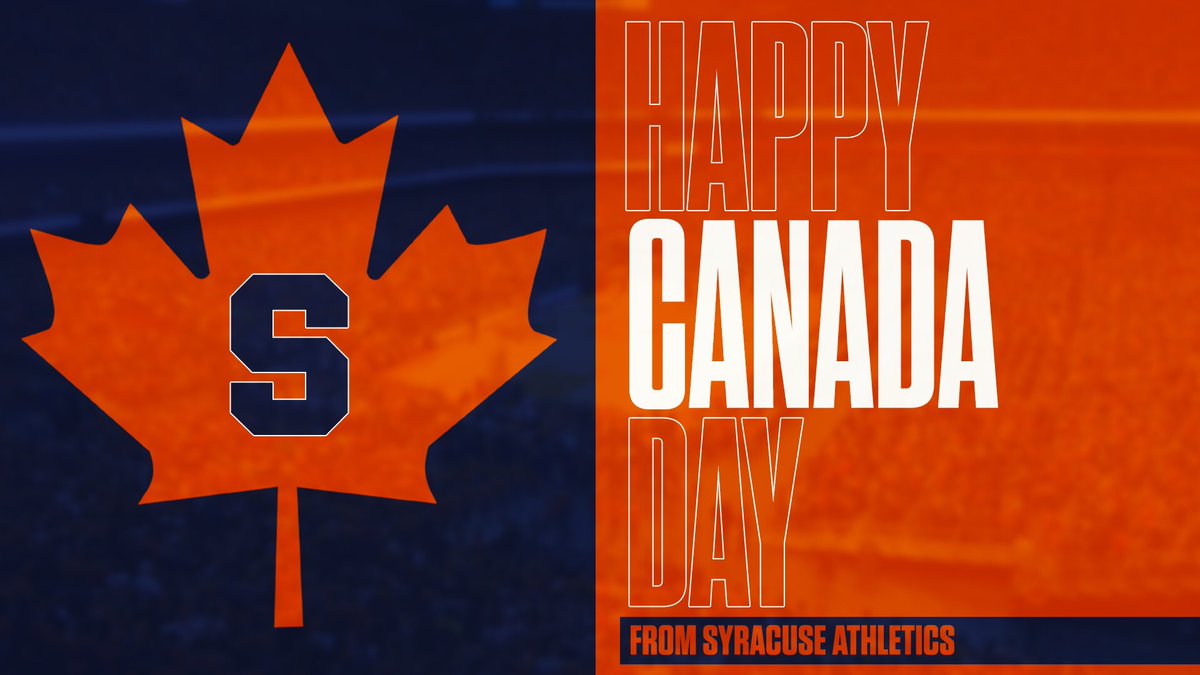 Cuse's tweet image. True North, strong and free.

#CanadaDay 🇨🇦🍊