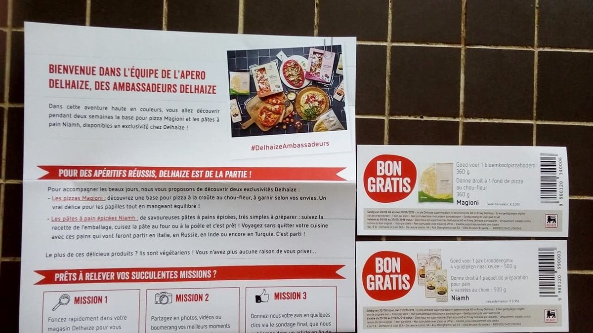 ElodieTr's tweet image. Trop contente d'ouvrir la boite aux lettres aujourd'hui ! Hâte de découvrir les pizzas Magioni et les pâtes à pain Niamh @DelhaizeFR ! #MonApéroDelhaize #DelhaizeAmbassadeurs #Food