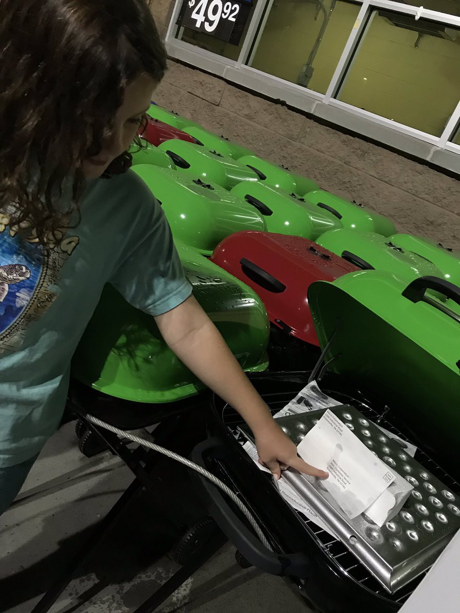 dlwilds's tweet photo. Vivian was excited when she found out the Aussie Grills on display in front of Walmart in Surf City, NC were made by Meco in Greeneville, TN!  #GrowinGreene #Meco #AussieGrills #MadeInGreene https://t.co/p5x2akNbMv