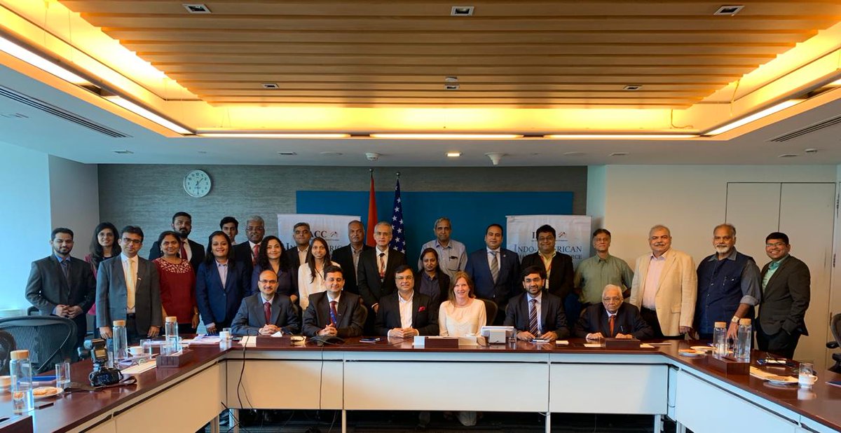 KPMGIndia's tweet photo. Glimpse of the 'Round-table deliberation on #IndoUSTrade barriers and subsequent representation to both the governments' organised by @KPMGIndia in association with @IACCIndia. #IndoUSrelations #IndoUSties https://t.co/CIDvIVkinA