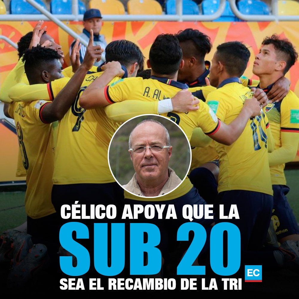 elcomerciocom's tweet photo. “Si una selección que gana un Sudamericano y queda tercera en el Mundial no puede ser la base, ¿entonces cuál?”. Las declaraciones del DT medallista del Mundial Sub 20 Jorge Célico. Se refiere a los desafíos de los técnicos en Ecuador » https://t.co/9srQo7FLIy https://t.co/hEkLVl0SrM