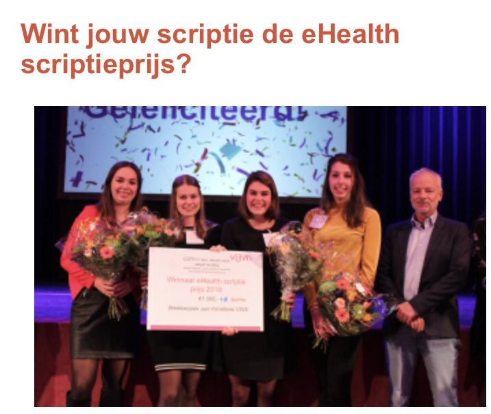 Lever nu je scriptie in; het kan tot 19 juli...  bit.ly/2NqSPTD Marèll Talsma,samen met haar studiegenoten winnares van vorig jaar, hield er een baan aan over. @VenVN_VZI