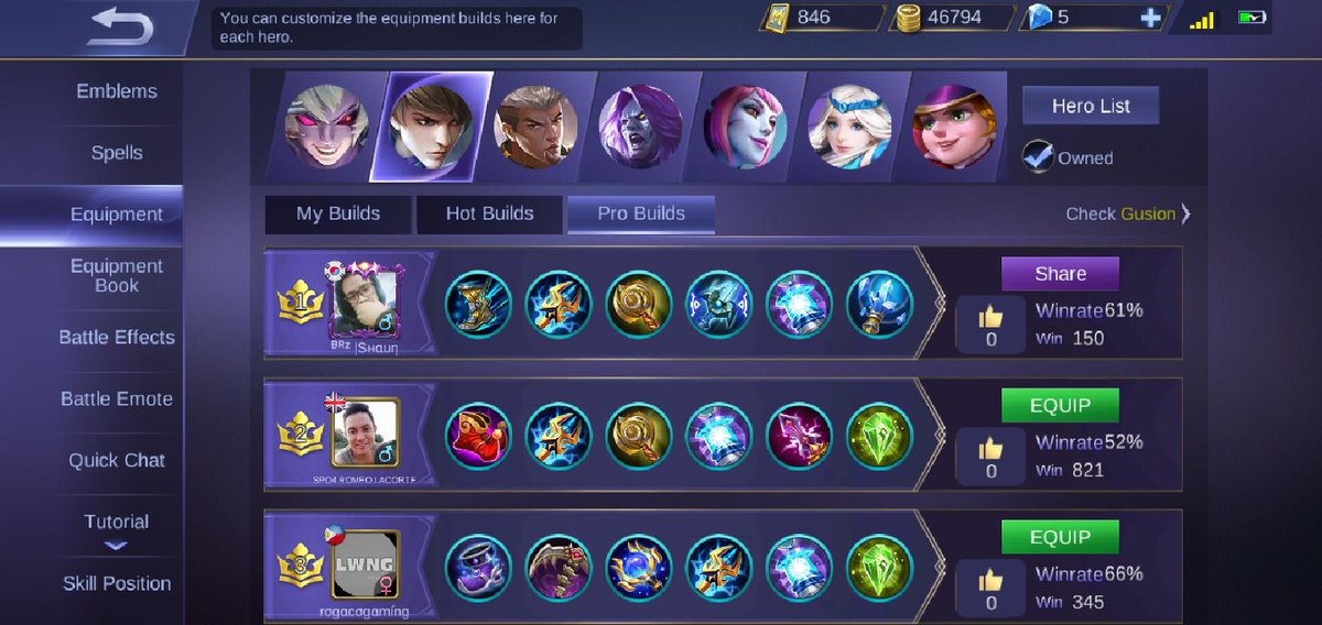 BreezyMoToh's tweet image. Opx 
#Top1 
#ProBuild
#Gusion 💕