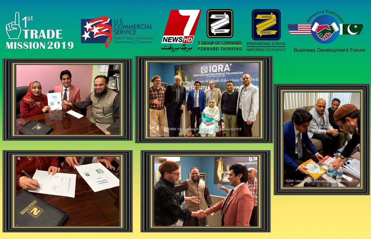 SyedNasserWaja1's tweet photo. Senior Vice Chairman AMPAK-BDF, Founder and President of Z Group of Companies Mr. Zeeshan Altaf Lohya has signed 4 MOU's with Schools, Universities and Research Centers in United States of America during the 1st AM-PAK BDF Trade Mission in USA 🇺🇸 .

#AMPAK #ZGroup #UScommercial https://t.co/nYbW36dnOU