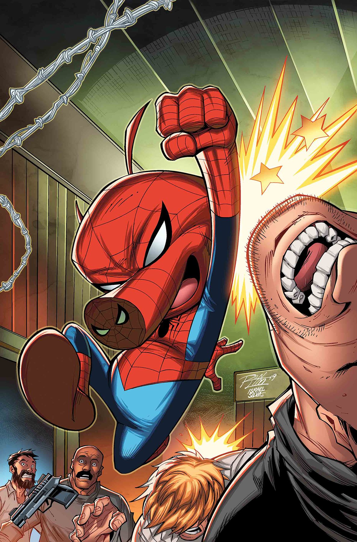 ブリスターコミックス スパイダーマン年イチ特別刊行なアニュアル号では スパイダーマン スパイダーバース に登場 大活躍でしたスパイダーハムことピーター ポーカーが主人公のストーリーが楽しめる カバーは全部で3種類ございます