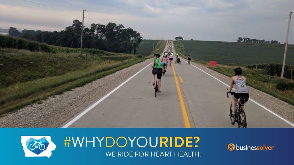RAGBRAI_IOWA's tweet photo. Saddle up to @Businessolver at each host town during @RAGBRAI_IOWA to get your blood pressure checked, and your burning questions about heart health answered. #heartsolver #whydoyouride #lifeiswhyIA https://t.co/DpH3z6vYR0