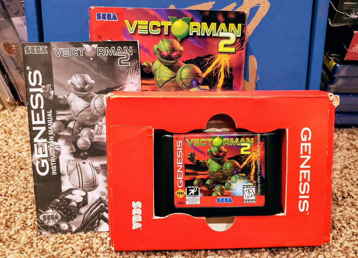 TwainOnGames's tweet photo. Got a good deal on a pretty nice copy of #Vectorman2 as part of a haul over the weekend.  Happy #MegaDriveMonday!
#retrogaming https://t.co/ypfBO7x5Zp