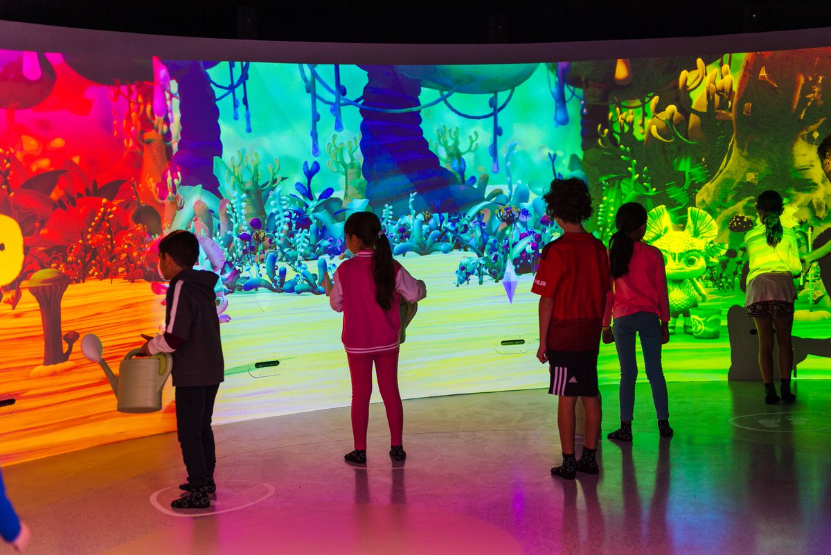 _FDI_'s tweet photo. Using gamification and interactive technologies such as motion tracking and wall projection, the “Wonder Garden” by Formula D interactive in Wonderdal at @HazendalWine teaches kids the intricacies of growing and maintaining a garden at home. #hazendalwine #wonderdal #edutainment https://t.co/IC7JiLvM4q
