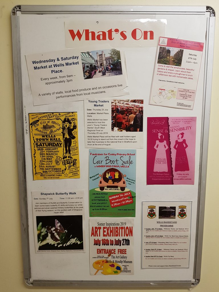 StAndrewsSomFT's tweet image. The &apos;What&apos;s On&apos; board has been updated for July! As I was updating this a patient came to me and said &quot;I&apos;m really pleased you do this as it&apos;s nice to know what&apos;s going on even if I can&apos;t get there&quot;. #stayingconnected #communityboard #whatsonboard