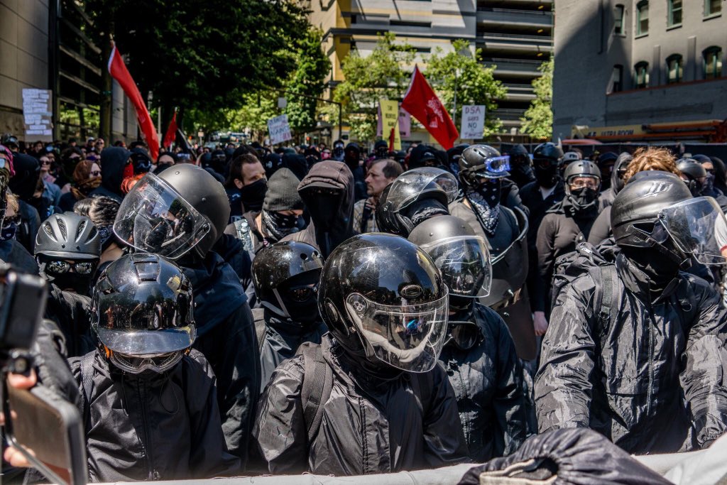 GhostridersTV's tweet photo. @tedwheeler What are you doing about this? And why would you allow these masked thugs to roam your beloved streets unchecked? https://t.co/M6b8grKtDF