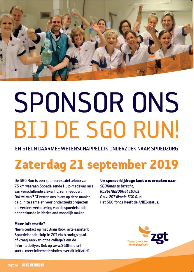 SgoZgt's tweet photo. In Almelo is de poster af! De lopers zijn al druk met hun training schema! Mocht je willen sponseren of meer informatie willen, mail dan naar b.rook@zgt.nl! @SGOfonds https://t.co/X0xvXeksVQ