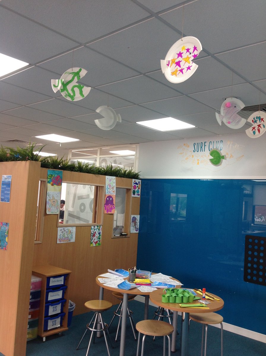 ExploreBarnet's tweet photo. We have an exciting new Surf Club theme today! Come in and see all our Under the Sea activities which include making paper chain octopuses, hunting for buried treasure and doing our seaside quiz! #seizethesummer 🐳🐬🦈🐟🐡🐋 https://t.co/rm4J1PUX4j