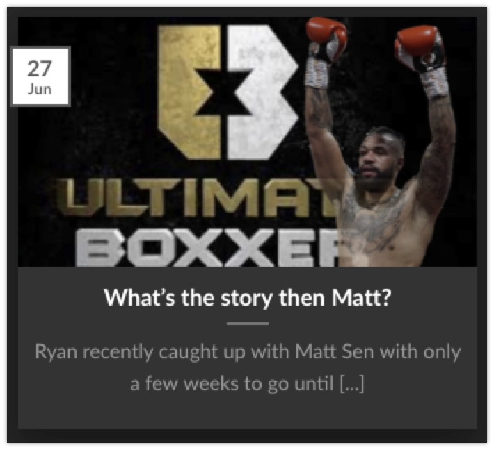 BuymyFight's tweet photo. Check out details of our catch up with @officialmattsen - competing in the up & coming #ultimateboxxer4 in just a few weeks time.
News: https://t.co/i8GgW5GFPv
Ticket Link: https://t.co/y1LYLZxX2y
#boxing #boxingtickets #ultimateboxxer #birmingham #birminghamboxing #topboxing https://t.co/X3secSxQ4T