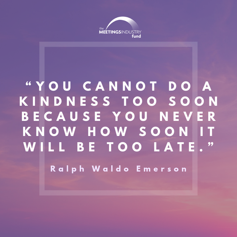 MeetingsFund's tweet photo. Let's kick off Monday with an #inspirationalquote! Change the world starting with an act of kindness today. #spreadkindness #WeveGotYourBack#MeetingFund https://t.co/zJUO3vVZ8d