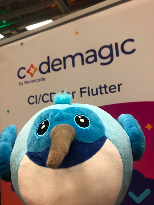 codemagicio's tweet photo. Listen up, #DCBerlin19! Want to win one of those cuties?! Now's your chance! Participate in our Flutter Treasure Hunt by grabbing one of the leaflets from the #codemagic booth and completing awesome tasks #DCBerlin19 #codemagicio #deliveryherocom #Flutter #FlutterTreasure https://t.co/AL717ilxze
