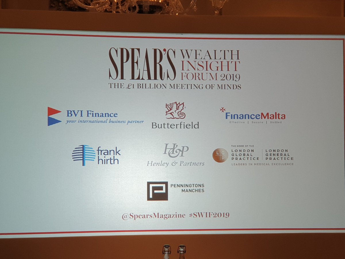 DealMakerPro's tweet photo. Fascinating insights into Modern Luxe @SpearsMagazine #SWIF2019 Spear's Wealth Insight Forum 2019 https://t.co/cJXyl9G6ri