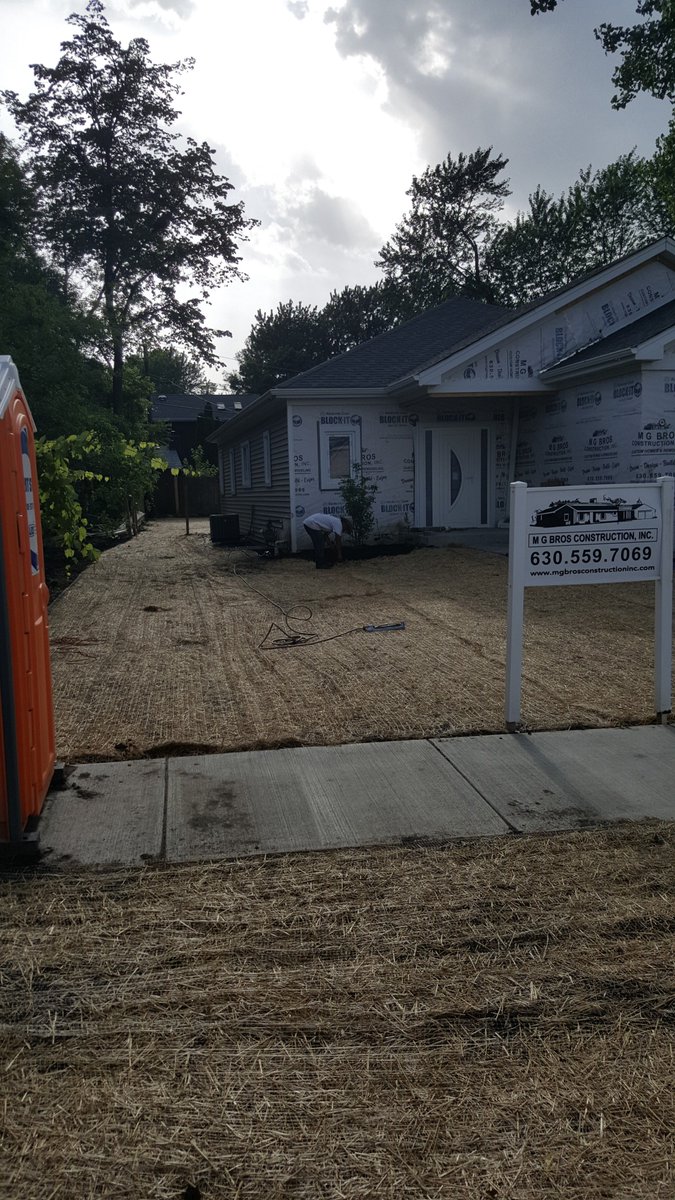 mgbros's tweet photo. Lawn preparation and some finishing touches before we close the site.
From an empty lot to a move in ready house. 
Planning to build a house? Serach for land in the area you love and meet with an architect to come up with plans. We can help you come up with price break down https://t.co/eFTkqwSblm