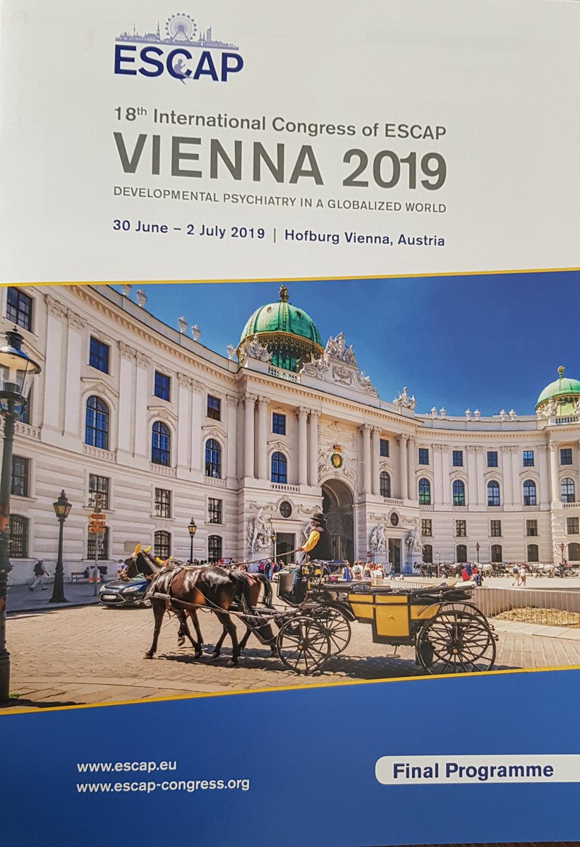 JacquelineGaile's tweet photo. #ESCAP2019 Vienna @Cathy_adams1 & I very much looking forward to our symposium on "Social Communication: A driver of child development and mental health" with Daniel Holzinger & Johannes Fellinger & colleagues! #SCIPManual
@SCIP_Research 08.10 a.m. 2nd July, S-53. Stunning city! https://t.co/yWdsEGB3mq