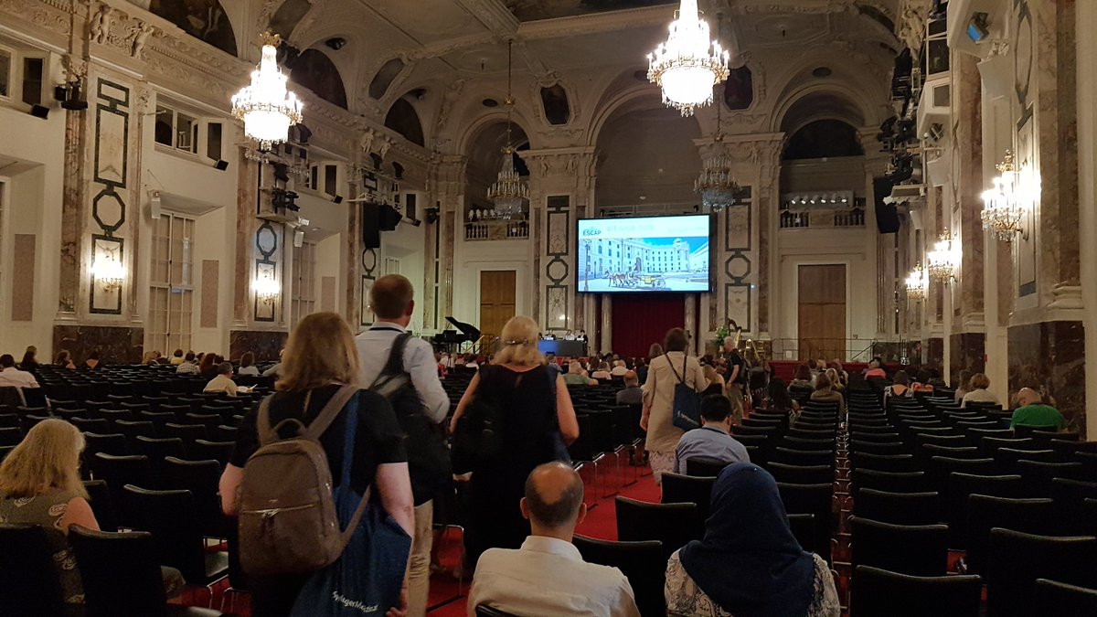 JacquelineGaile's tweet photo. #ESCAP2019 Vienna @Cathy_adams1 & I very much looking forward to our symposium on "Social Communication: A driver of child development and mental health" with Daniel Holzinger & Johannes Fellinger & colleagues! #SCIPManual
@SCIP_Research 08.10 a.m. 2nd July, S-53. Stunning city! https://t.co/yWdsEGB3mq