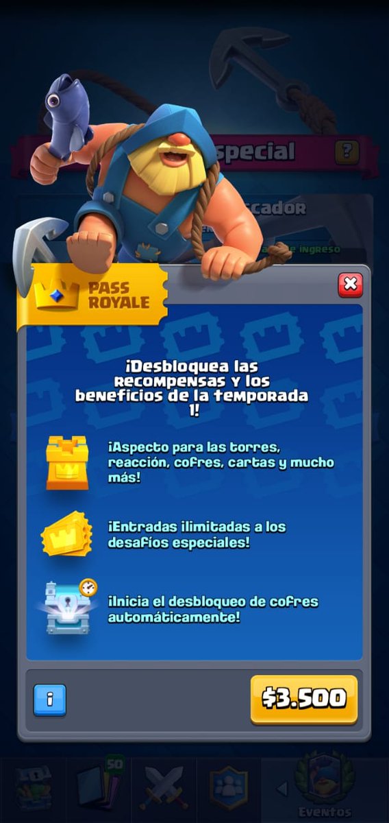 SORTEO PARA INICIO TEMPORADA!!!! 
 Pass Royale.

1.-SÍGUEME 
2.-RT
3.-Etiqueta 2 amigos.

Suerte