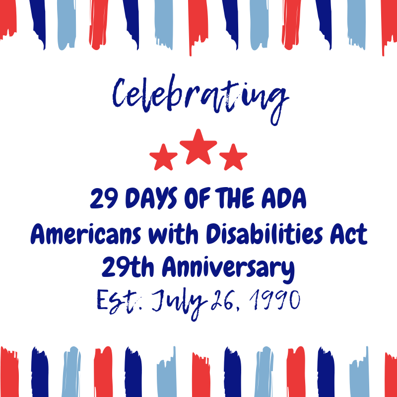 WaltonOptions's tweet photo. For the month of July we will be celebrating the passage and ongoing work of the Americans with Disabilities Act. Join us as we highlight the importance of the ADA and its impact on the wider disability community and society as a whole. #ADA29 #29DaysofADA https://t.co/14OrVfFES5