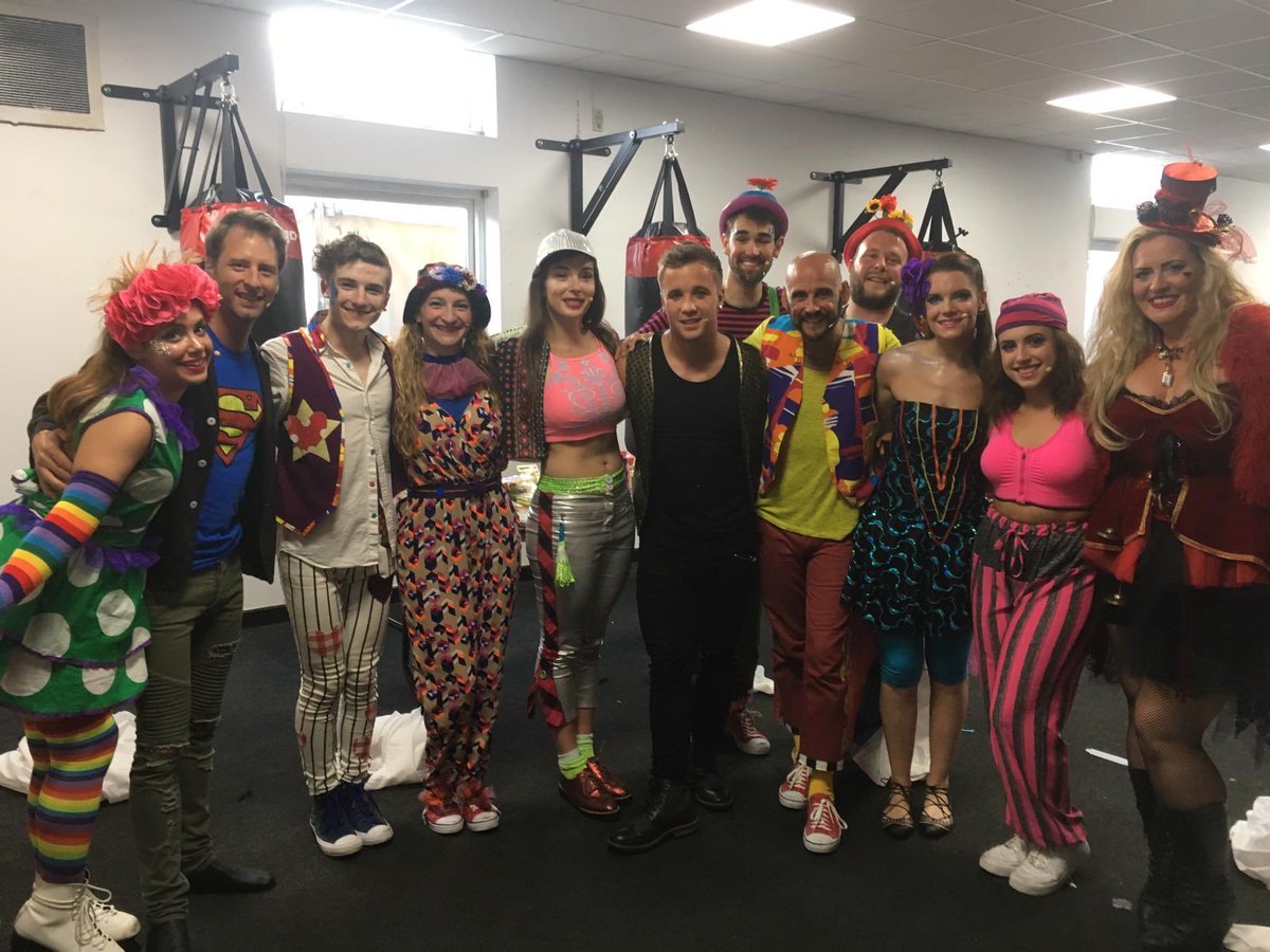 GodspellC's tweet photo. Thank you to everyone who came and supported our production of “Godspell” A big thank you to all of our amazing cast, ensemble, crew, band, aerialists, gymnastics and everyone who worked so hard putting our show together. We built a beautiful city ❤️ https://t.co/XbynPECpSf