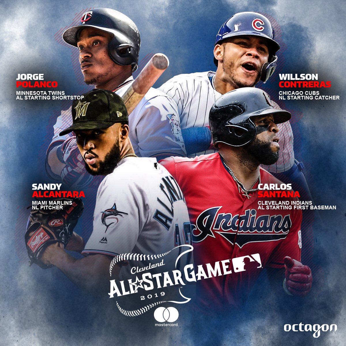 OctagonBaseball's tweet image. Congratulations to our 2019 MLB All-Stars! 👏🎉 #OctagonFamily