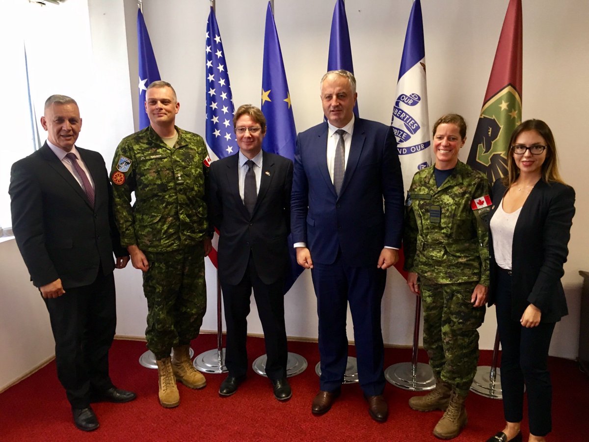 Diskutim i mirë si gjithmonë me ministrin e Mbrojtjes <a href="/Rrustem_Berisha/">Rrustem Berisha</a>. #Kanadaja mbështet angazhimin e Kosovës për ndërtimin e një force të fuqishme dhe multietnike të sigurisë.