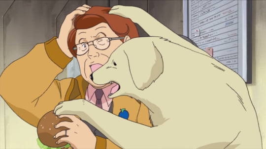 AnimeDogofDay's tweet image. Today's anime dog of the day is:

This excited doggo from Planetes (2003)