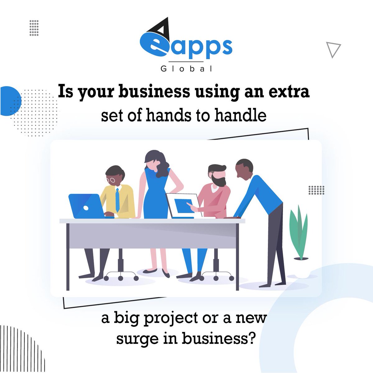 eappsglobal's tweet photo. Staffing Services!  
#staffingservices #hiring #talenthunt #webdevelopment #webdesign 
#blockchain #rpa #testing #salesforce #digitalmarketing #staffing  #services #eapps  #eappsglobal  

https://t.co/36rrncIyZm https://t.co/0FSz0HtNdE