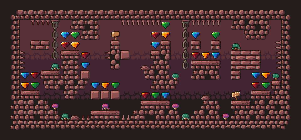 PixelsRotting's tweet photo. Our Cave Platformer Tileset has just been released! 100% FREE! Get your hand on it @ https://t.co/xRRHcDCetL

#gamedev #pixelart #IndieGameDev https://t.co/mpxF1dP7FP