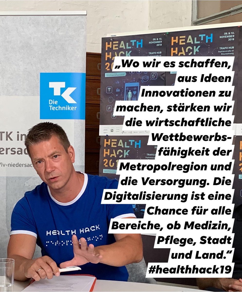 Metropolregion_'s tweet image. @KaiFlorysiak zum #healthhack19 mit @TKinNI #symeda, @netzlink @AwoHensel #plri @SiemensHealth @hdw_bs @KlinikumBS @Digital_NDS #nibelungenwohnbau #braunschweigzukunft #Standort38, @ENeuerkerode @uvn_ev #TrafoHub