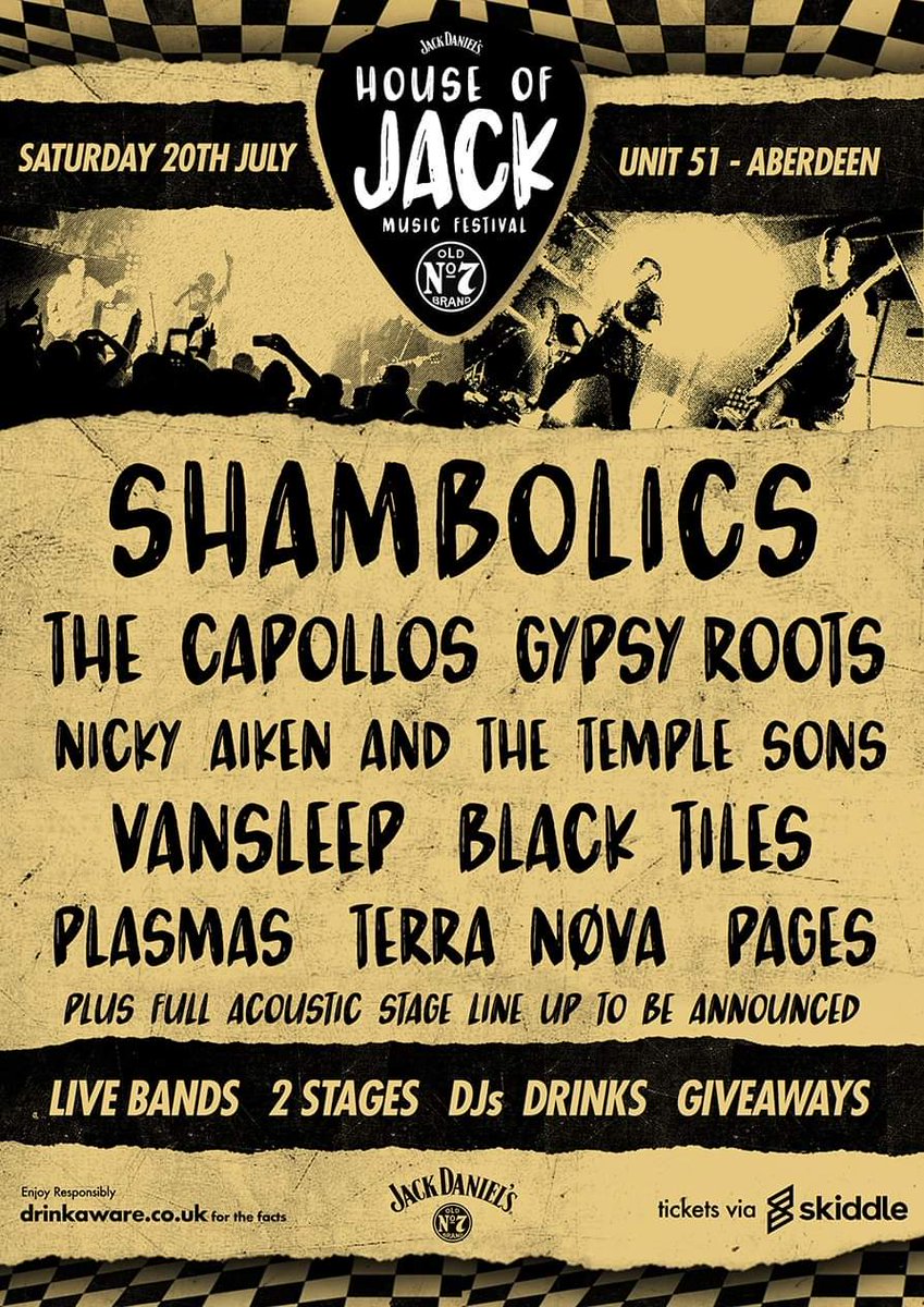 Excited for our upcoming performance at <a href="/unit51aberdeen/">Unit 51</a> for the House of Jack fest! Playing alongside some of Aberdeen's finest!
Get tickets: skiddle.com/whats-on/Aberd…