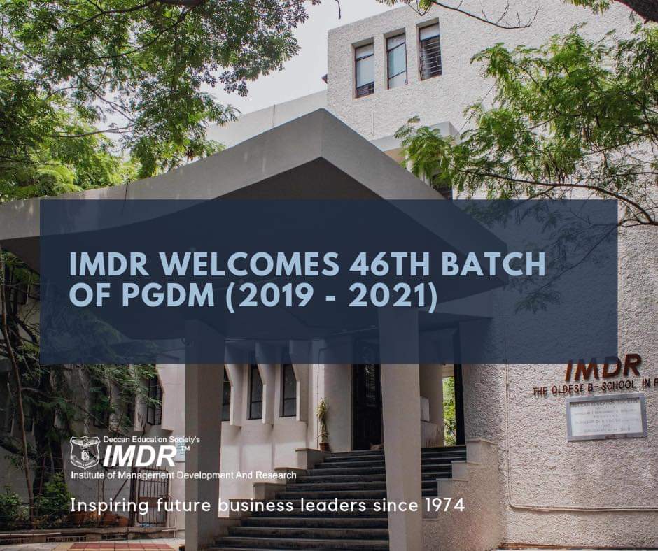 ImdrPune's tweet image. The 46th Batch of #PGDM (2019 - 2021) begin their 2 year #IMDR journey today. We wish them the very best &amp;amp; hope they have a wonderful time on campus filled with learnings, growth &amp;amp; friendships for life at IMDR. #WeAreIMDR