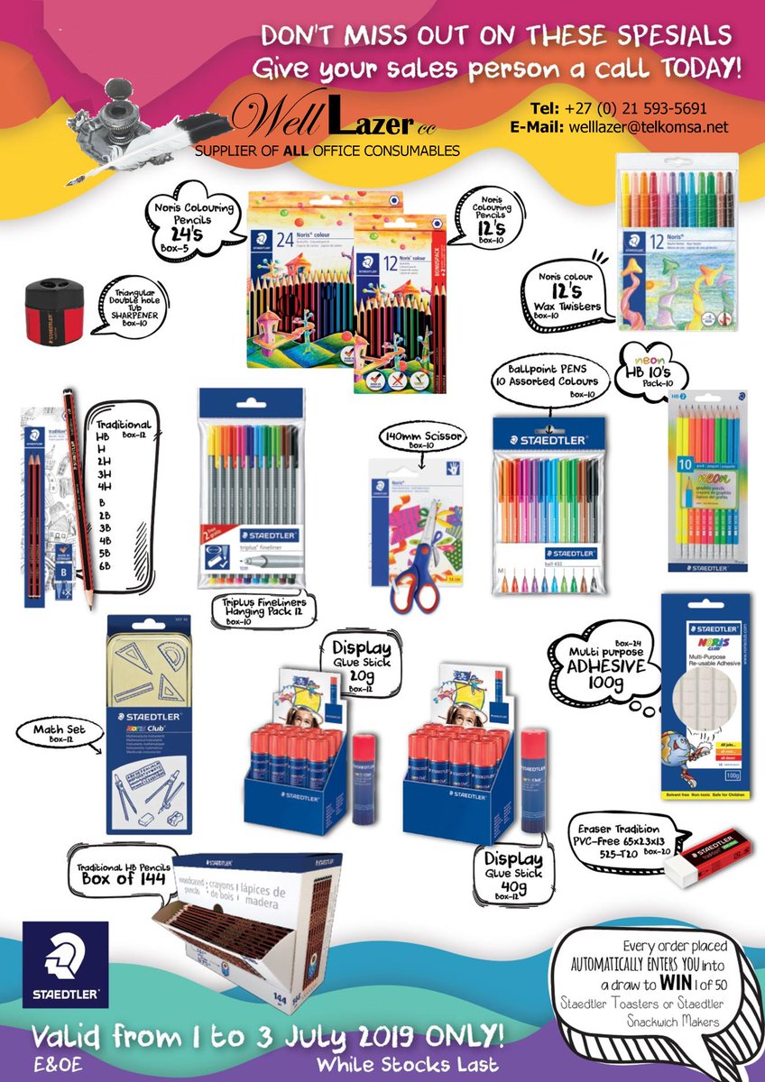 Welllazer's tweet photo. Mini Back to School - #Staedtler #Penflex #JulyMadness #WellLazer https://t.co/i8jlJ7r2Eu