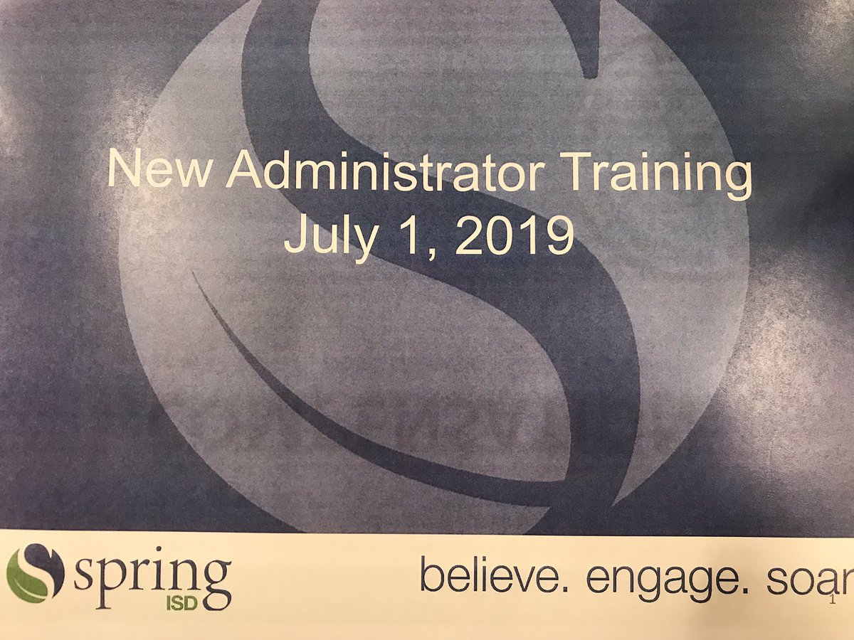 Excited to welcome our new <a href="/SpringISD/">Spring ISD</a> Principals, Associate, and Assistant Principals!  Preparing for an #Amazing 2019-2020 school year!  #BelieveInSpring #ServantLeaders
