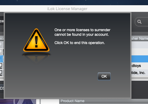 danmumf's tweet photo. Anyone else had this iLok / @AvidProTools issue when surrendering old / installing new license ????! https://t.co/NExu0YRb3T