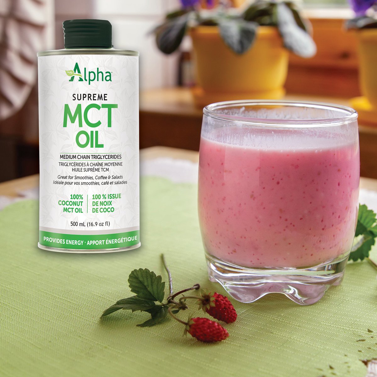 AlphaFats's tweet image. Strawberry smoothie season is in full effect! Don’t forget to add a tablespoon of Alpha Supreme MCT Oil for a healthy boost of energy! 

Want to learn more about MCT oil?: ow.ly/R33V50uPtPP