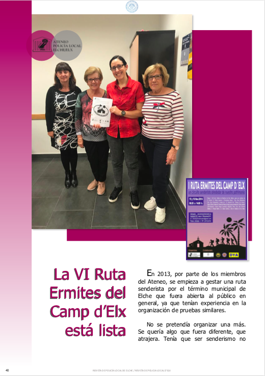 policiaelche's tweet photo. No sólo de pruebas de ultra resistencia se vive, también puedes divertirte combinando senderismo y patrimonio cultural. El Ateneo nos hace un repaso de la VI Ruta de les Ermites que preparan
#RevistaPLE
• https://t.co/pMy33cqZIk
Ediciones anteriores:
• https://t.co/y6rO9QKd7Q https://t.co/yTUdH05Uoo