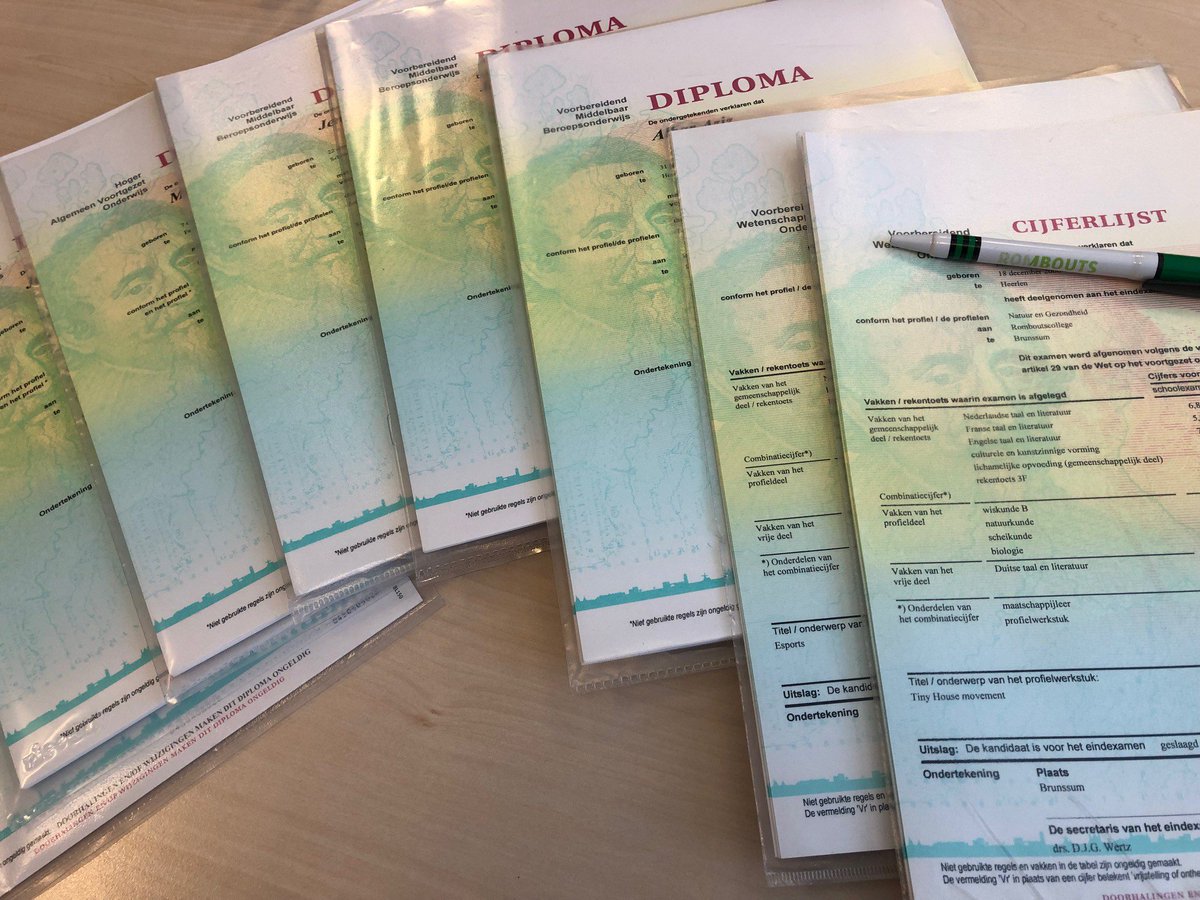 De mooiste taak in een schooljaar :-). Helaas voor de laatste keer :-(