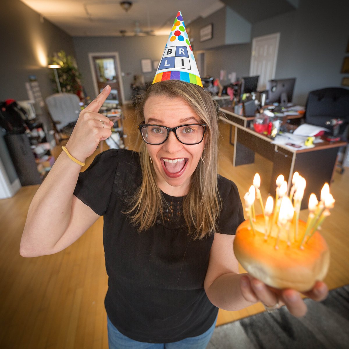 Who's holding a flaming bagel, wore makeup today, and was just accepted into the <a href="/BRLIExperience/">BRLI</a> Class of 2020?

Congrats, Michele!