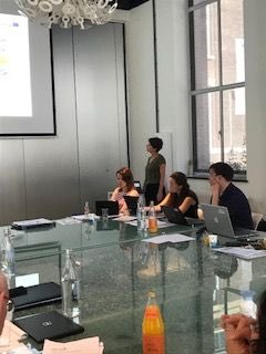 Shane Faulkner of @3CEAgency &amp; Sofie Torfs of <a href="/KampC_be/">Kamp C</a> giving updates on the progress of the <a href="/H4E_NWE/">Housing 4.0 Energy</a> low carbon, #affordable pilot homes in #Ireland &amp; #Belgium. 🏡🏘 #LowCarbon