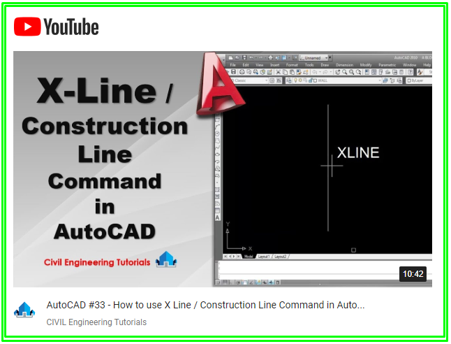 CIVILTutorials's tweet image. AutoCAD #33 - How to use X Line / Construction Line Command in AutoCAD | AutoCAD Basics
youtu.be/Iu-HZFO0aKI
#CivilEngineeringTutorials 
#CivilTutorials 
#AutoCADCommands 
#AutoCADBasics