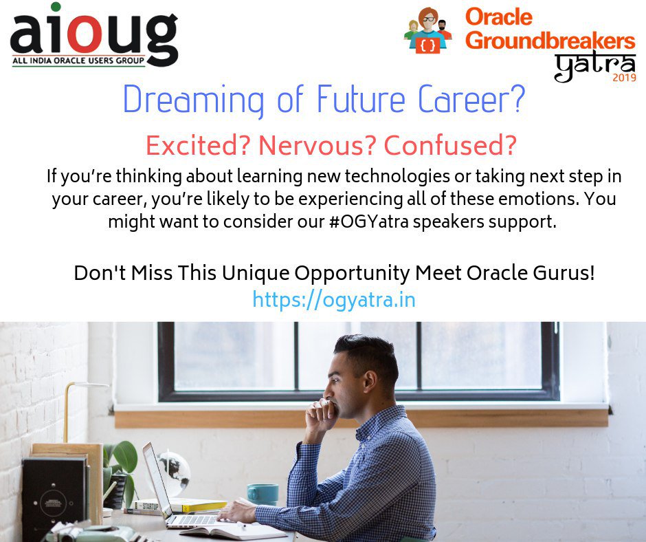 Airydba's tweet image. #OracleGroundbreakersYatra
Location : Gurugram
Date: 28-Jul-2019
Register your Self : ogyatra.in/gurugram-regis…
Check For Details : ogyatra.in
#OGYatra #OracleACEProgram #Oraclecloud #OGYatraGurugram