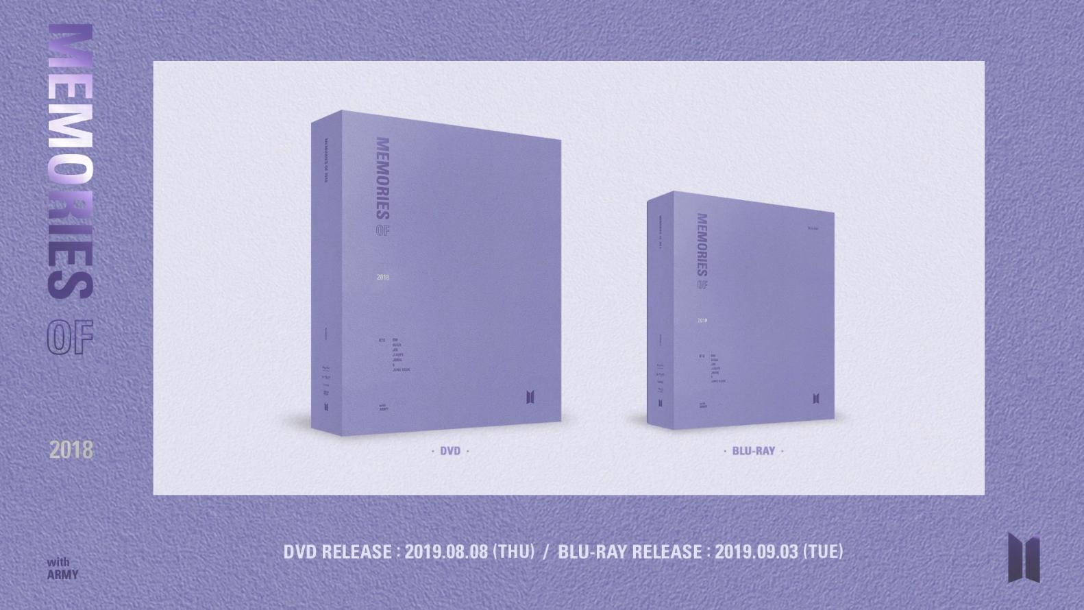 BTS Memories of 2018 DVD Official Photo Card RM J-HOPE JIN